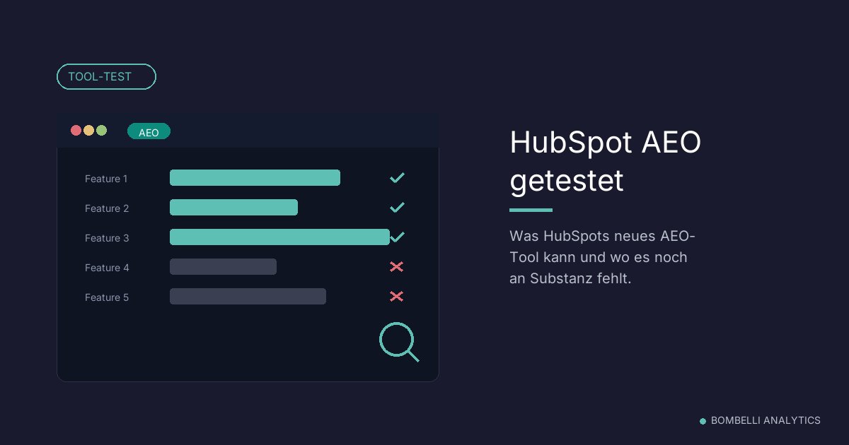 HubSpot AEO Tool getestet